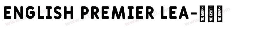 English Premier Lea字体转换